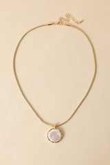 Nothing But Grace Gold & Pearl Pendant Necklace