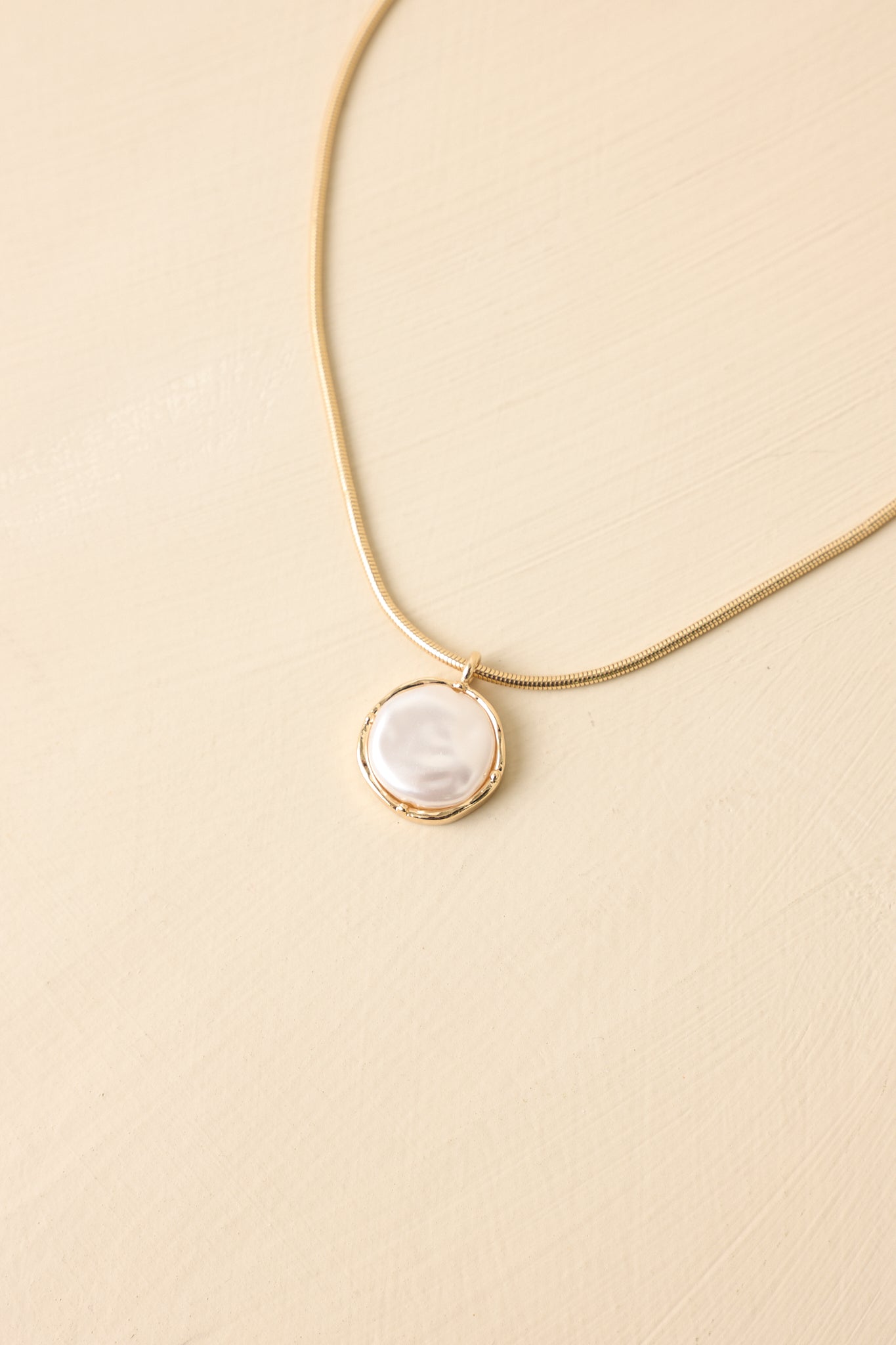 Nothing But Grace Gold & Pearl Pendant Necklace