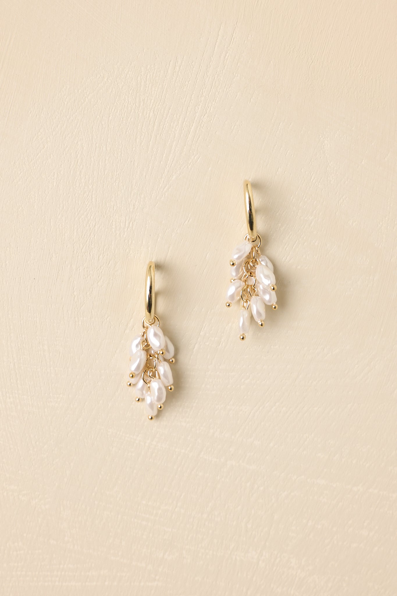Gracefully Gathered Freshwater Pearl Cluster Drop Earrings