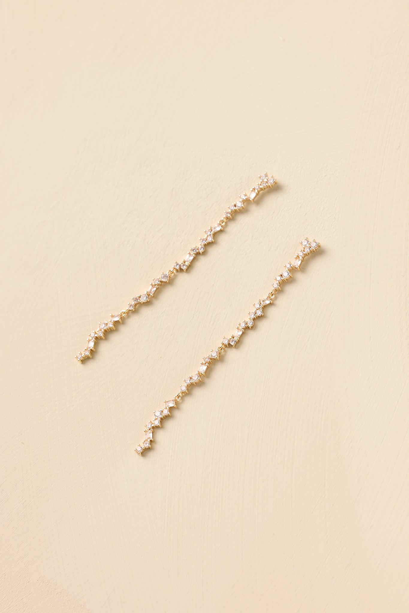 Catch the Light Cascading Crystal Linear Drop Earrings
