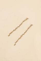 Catch the Light Cascading Crystal Linear Drop Earrings