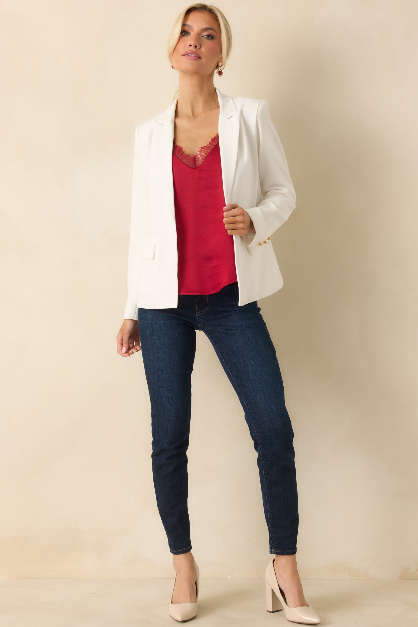 Everything I Want White Blazer
