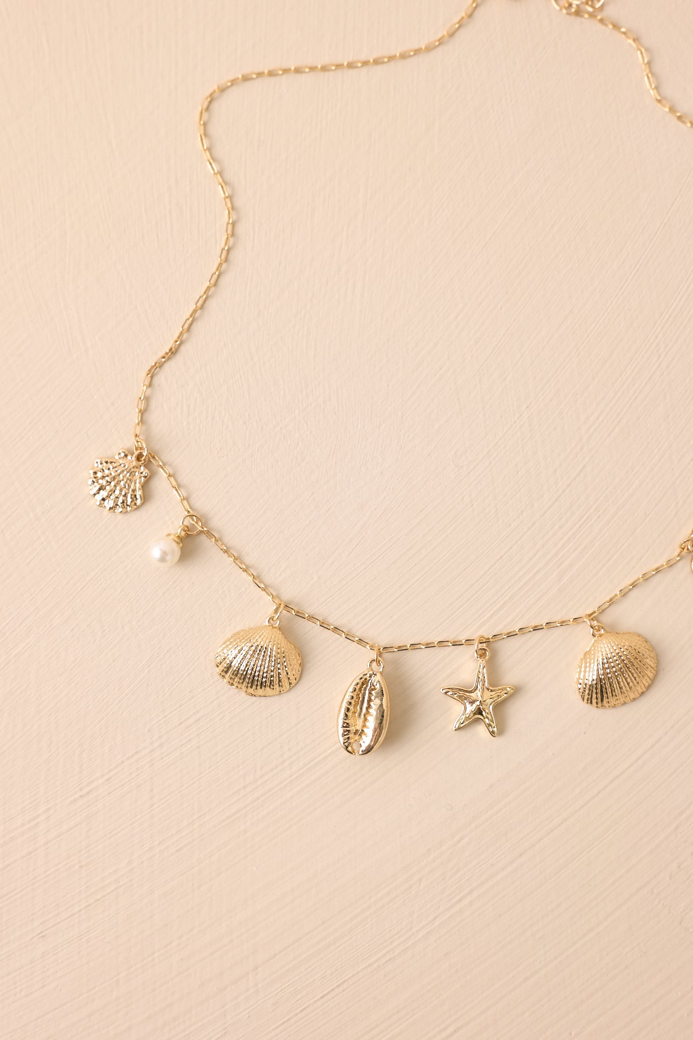 Meet Me By The Water Gold Coastal Charm Necklace