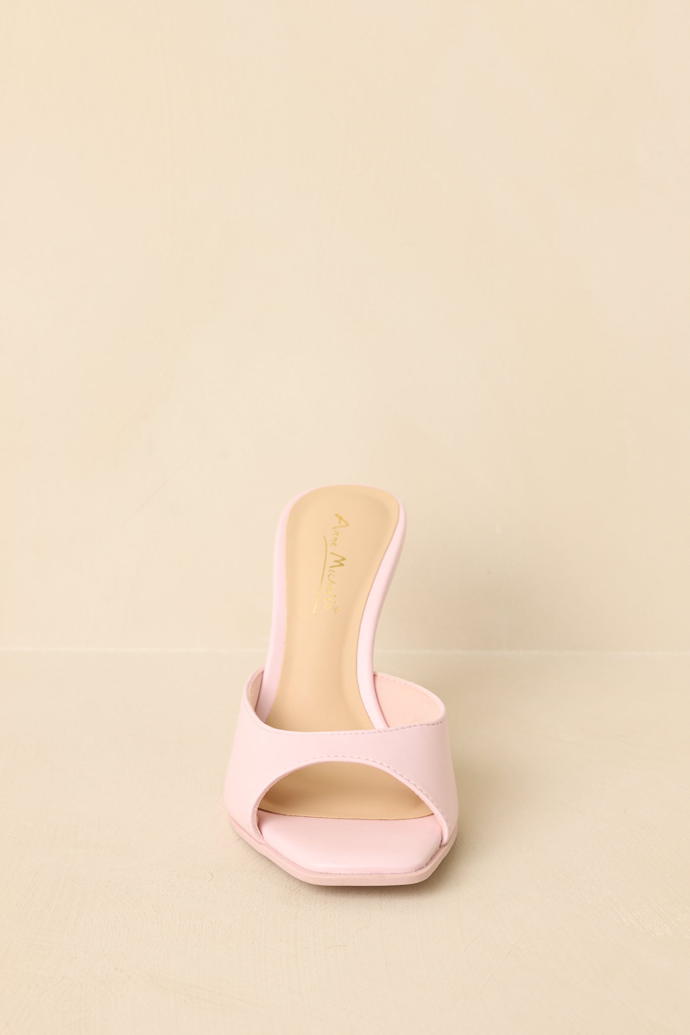 Such a Tease Pink Square Toe Heeled Mule Sandals