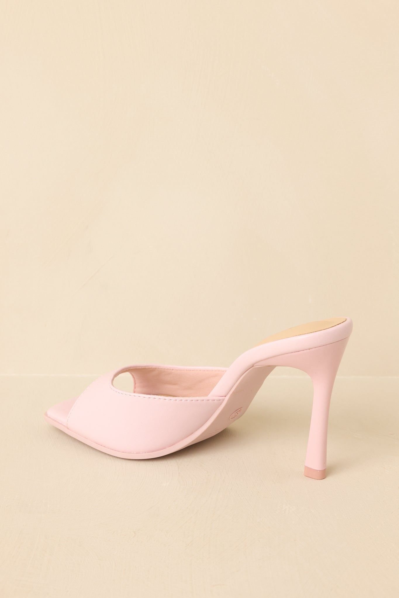 Such a Tease Pink Square Toe Heeled Mule Sandals