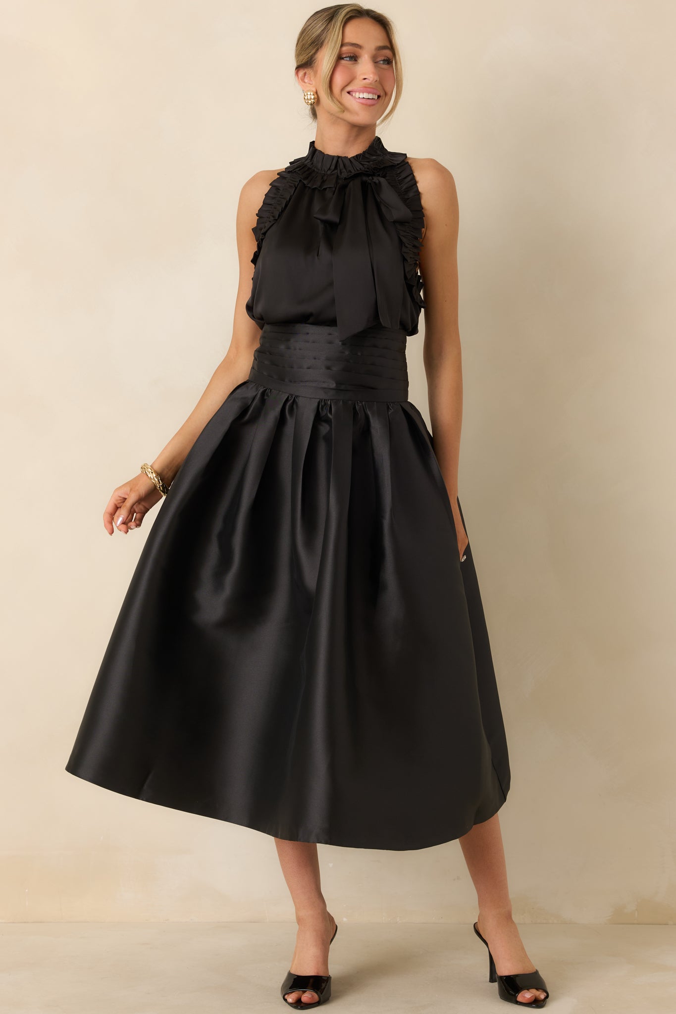 Prosperina Ines Black Maxi Skirt