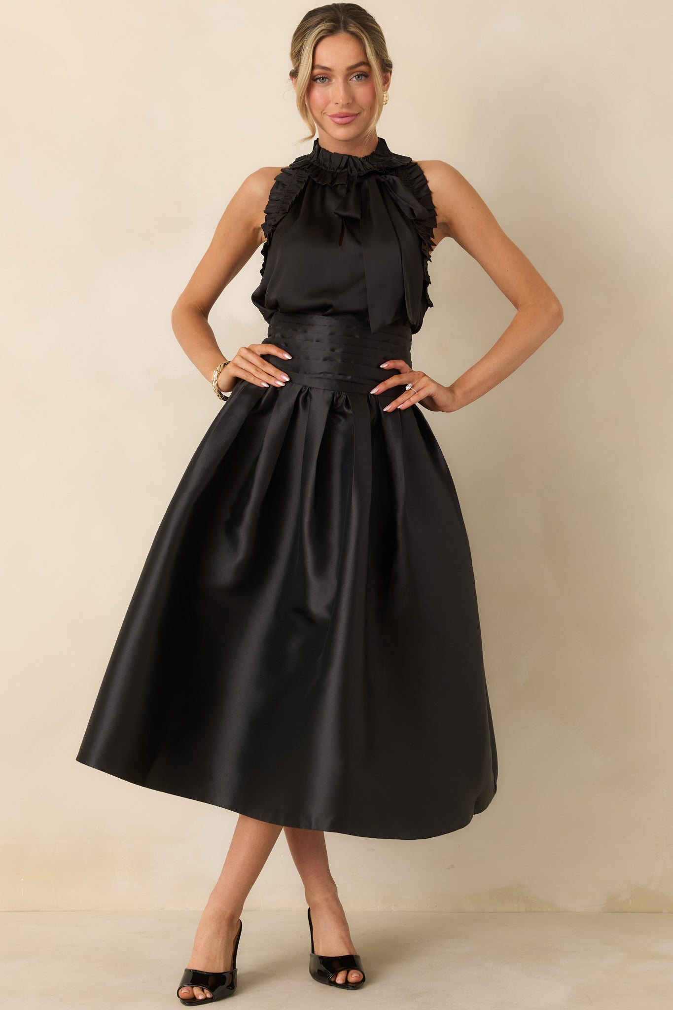 Prosperina Ines Black Maxi Skirt