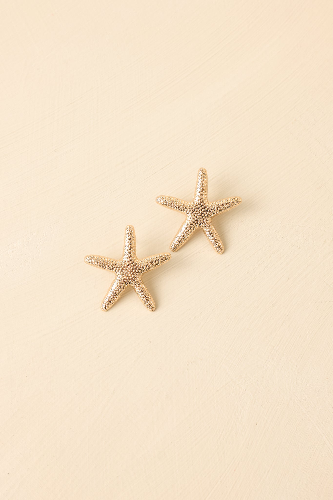Stay by the Water Gold Starfish Drop Earrings
