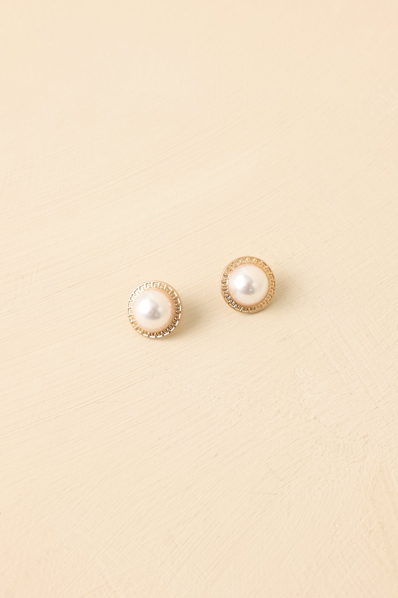 Timeless Touch Gold & Pearl Stud Earrings