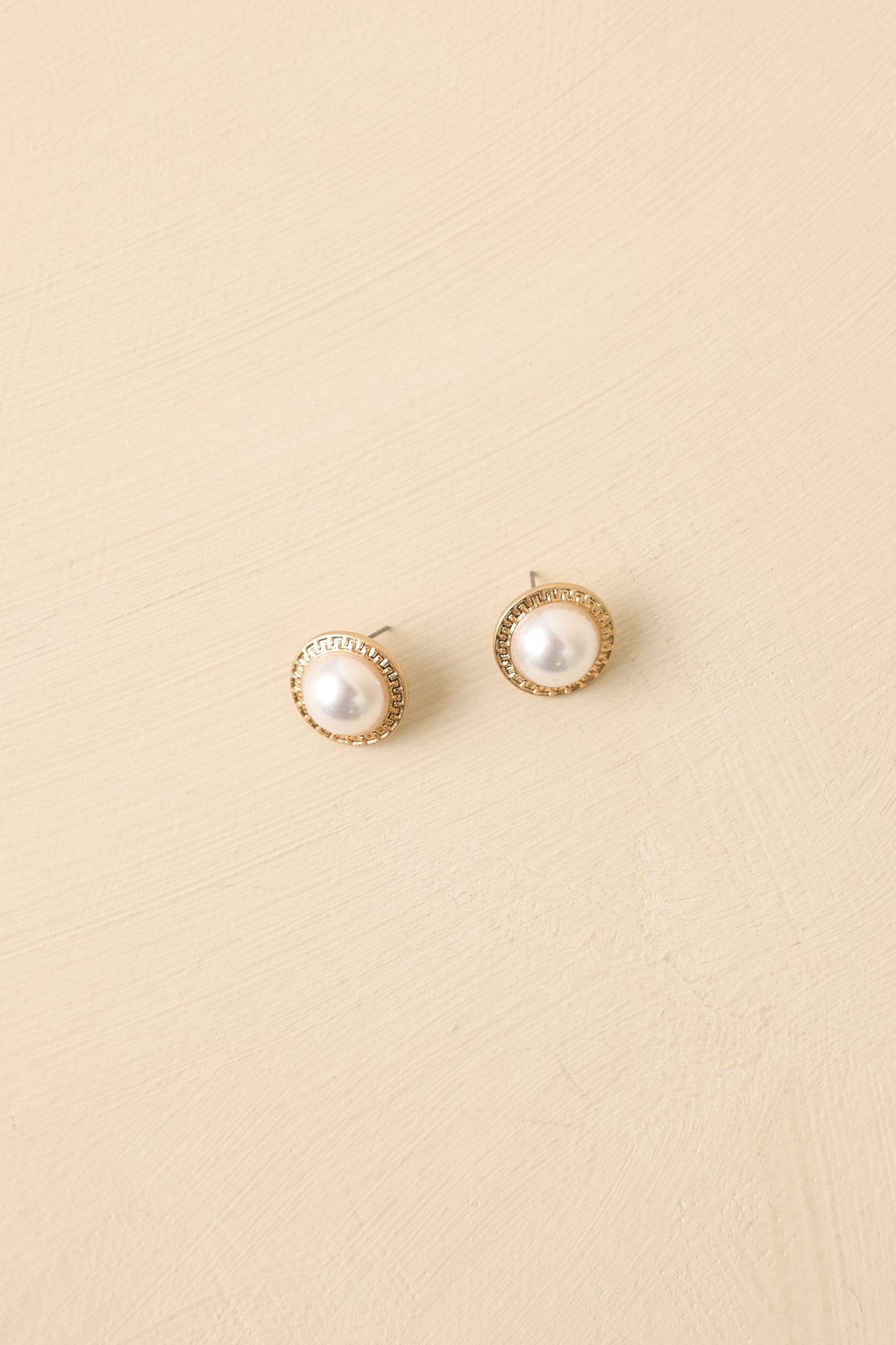 Timeless Touch Gold & Pearl Stud Earrings