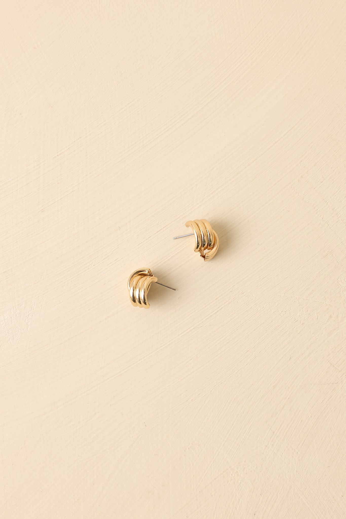 Golden Standard Knot Stud Earrings