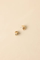 Golden Standard Knot Stud Earrings