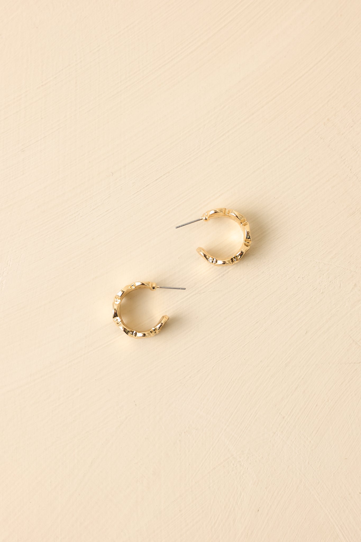 Well Rounded Gold Circle Segmented Hoop Earrings