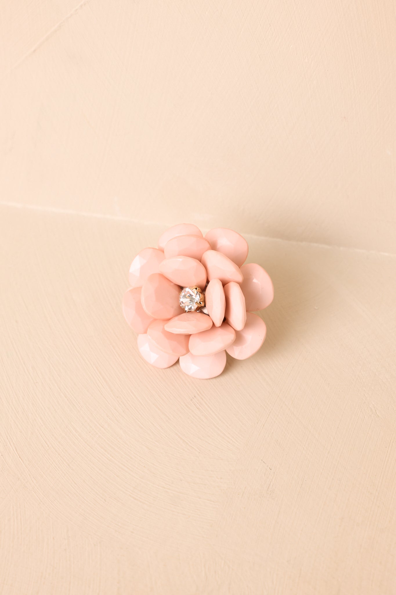 Pretty Petal Energy Pink Floral Statement Ring