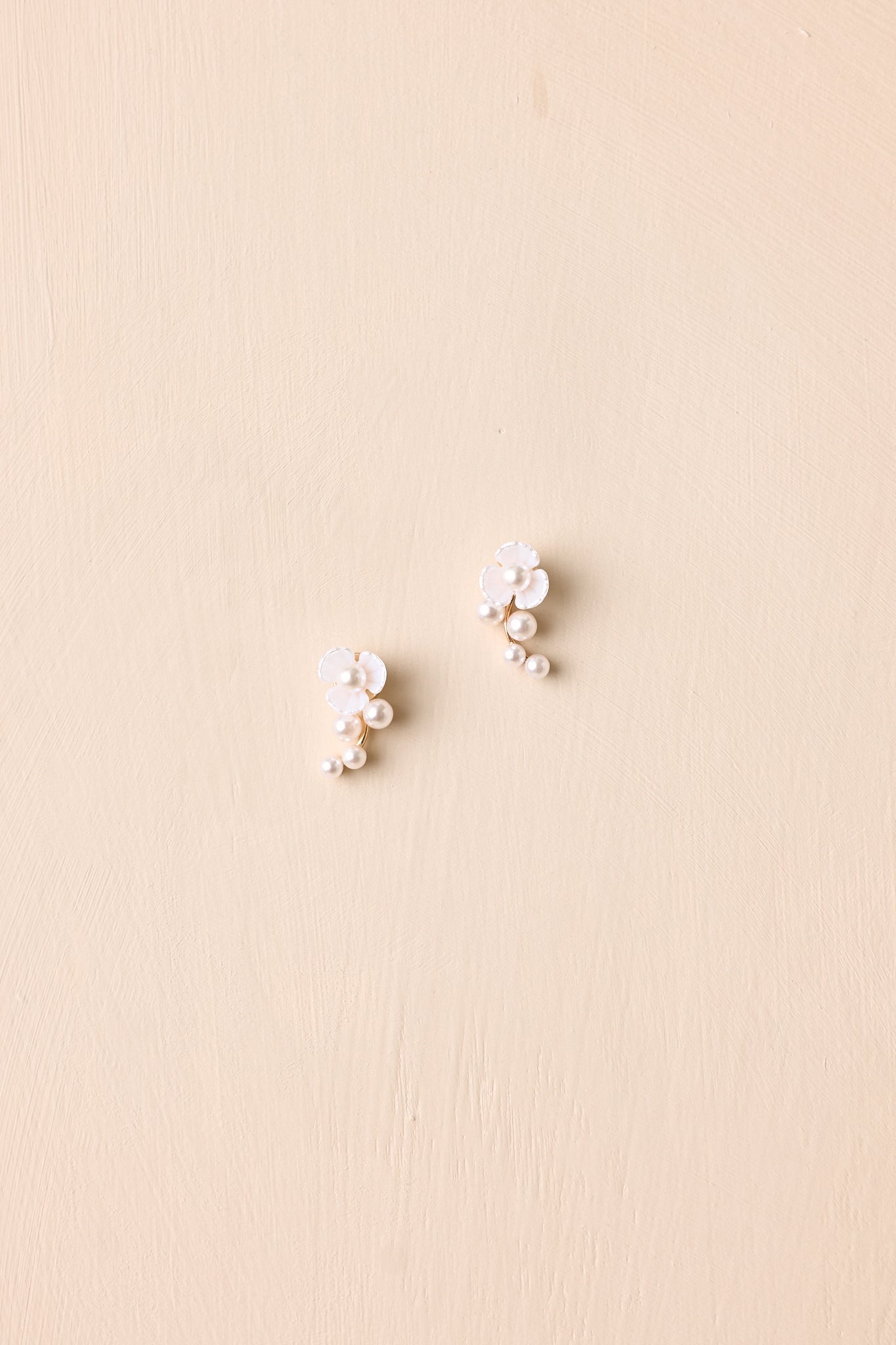 Dewdrop Bloom Gold & Pearl Flower Drop Earrings