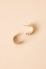 Woven in Wonder Gold Weave Texture Hoop Earrings