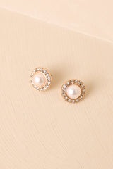 Moonlight Keepsake Pearl & Crystal Halo Earrings