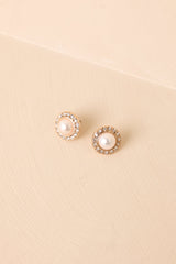 Moonlight Keepsake Pearl & Crystal Halo Earrings