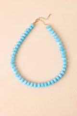 Living in Color Blue Beaded Necklace