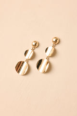 Golden Echo Gold Disc Drop Earrings