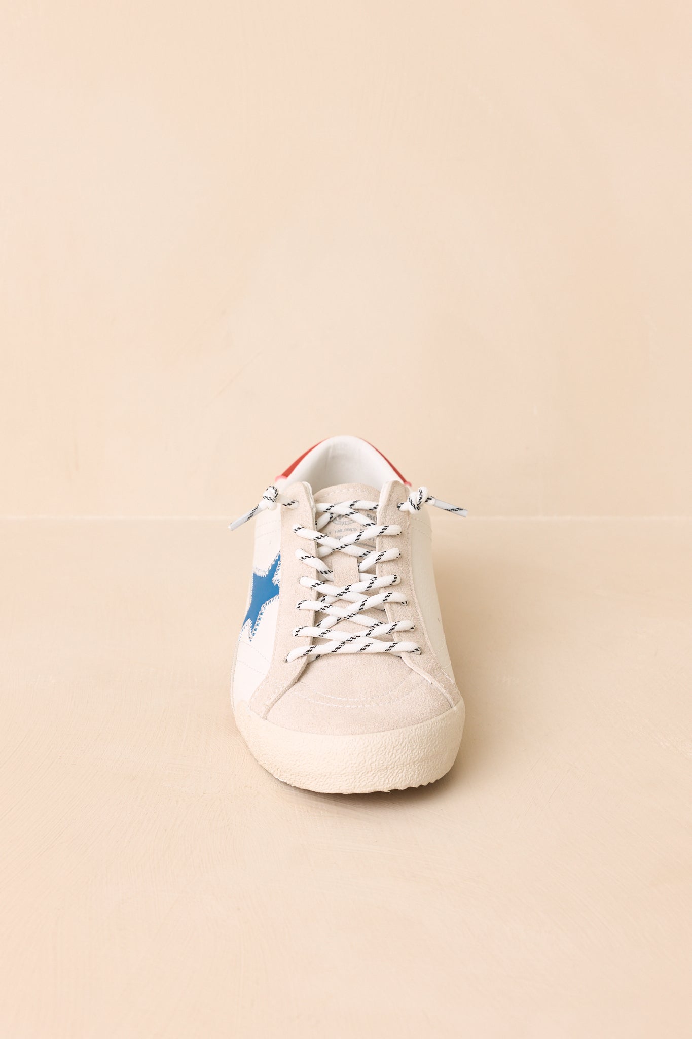 Vintage Havana Legend White Multi Faux Leather & Suede Star Sneaker