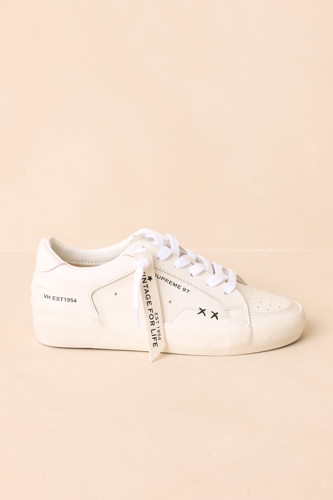 Vintage Havana Supreme White Leather Sneakers