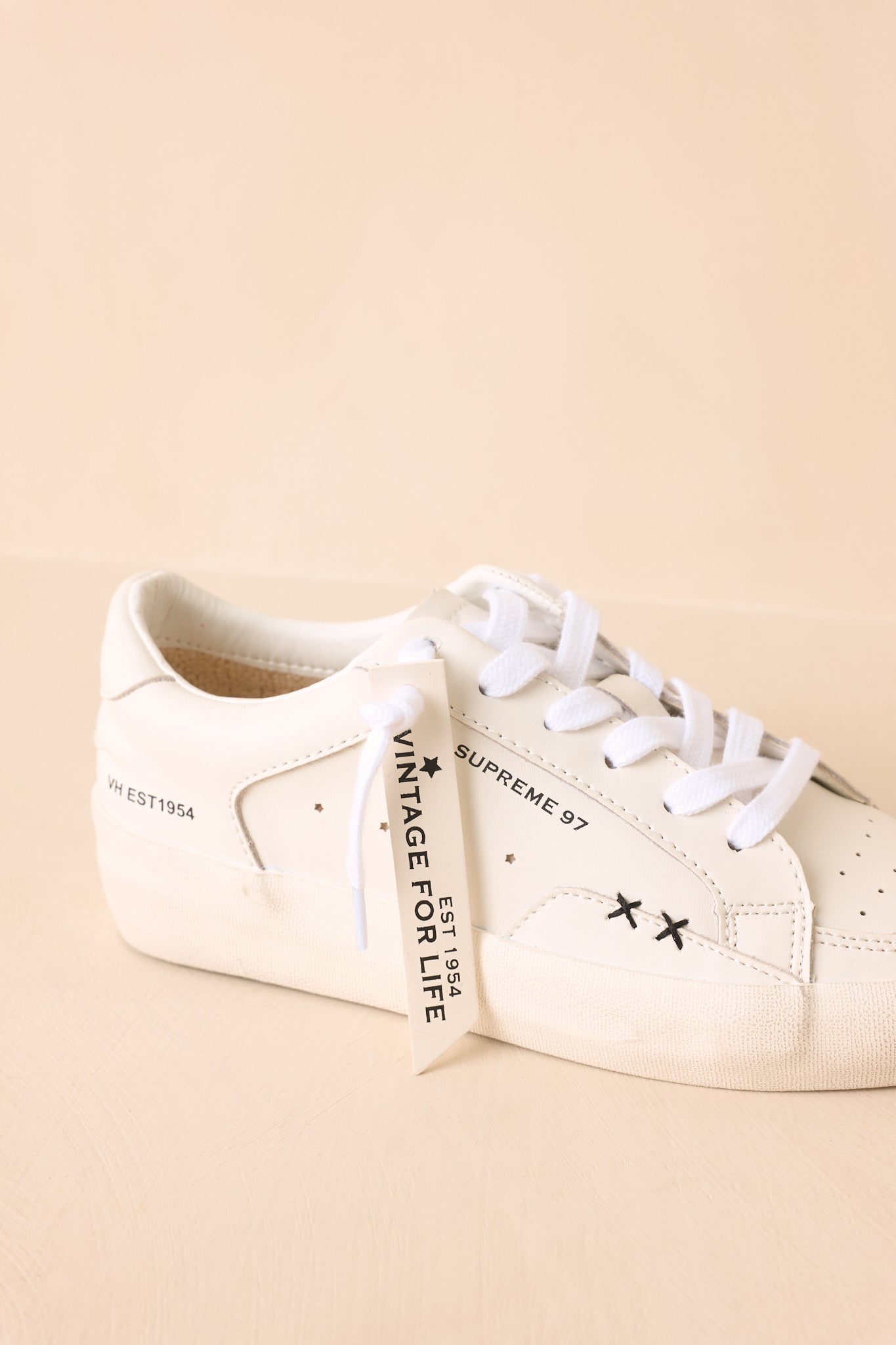 Vintage Havana Supreme White Leather Sneakers