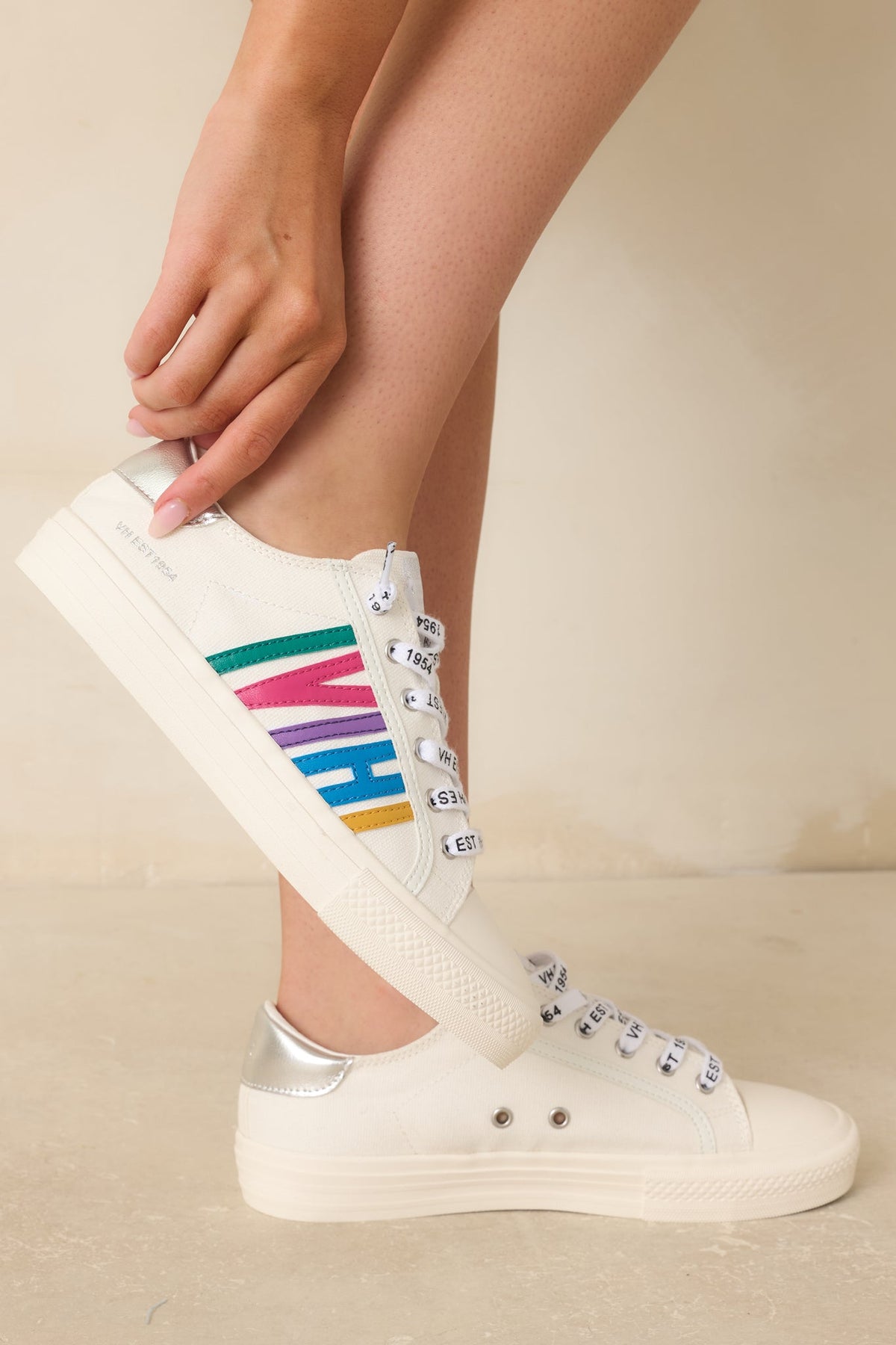 Vintage Havana Alyne White Multi Canvas Sneakers