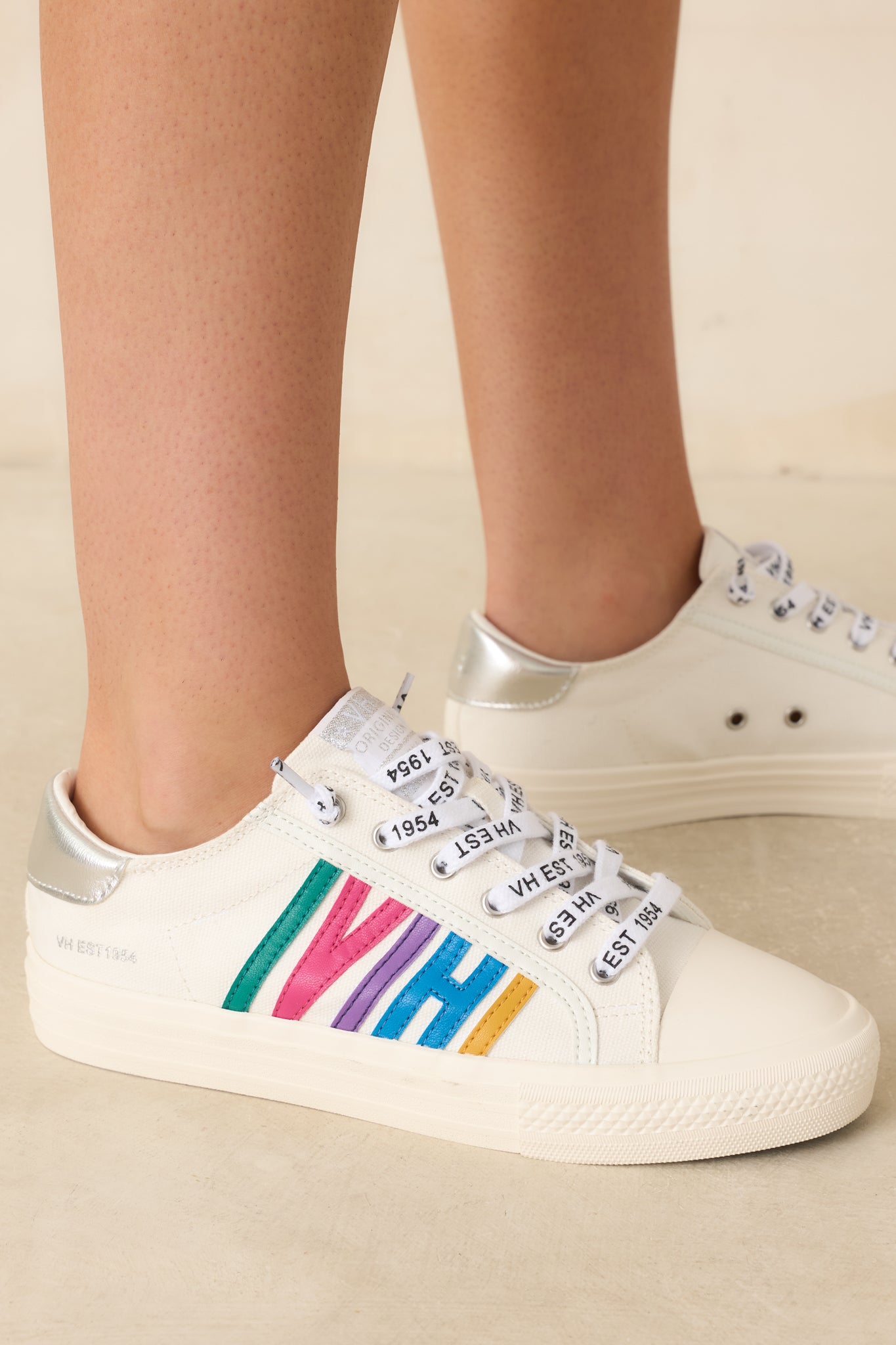 Vintage Havana Alyne White Multi Canvas Sneakers