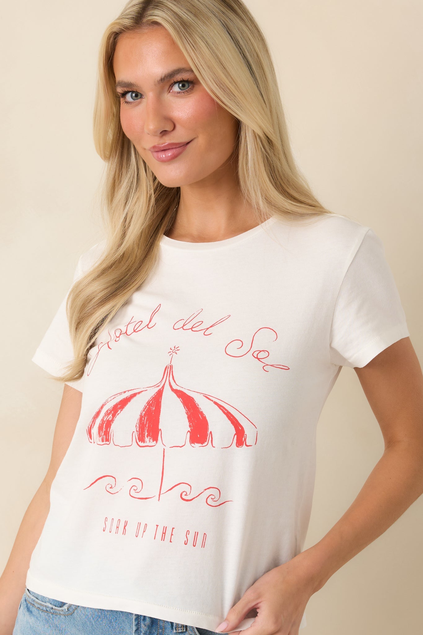 Z Supply White Cotton Del Sol Tourist Tee