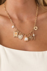 My Favorite Things Gold Charm Necklace