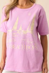The Beach Boys Good Vibrations Lavender Tee