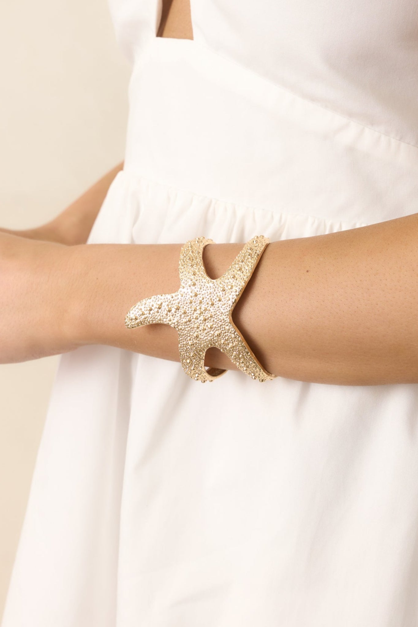 Seas Ahead Gold Starfish Bracelet
