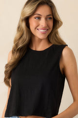 Z Supply Black Sloane Textured Slub Top