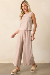 Z Supply Parchment Taupe Scout Textured Slub Pants