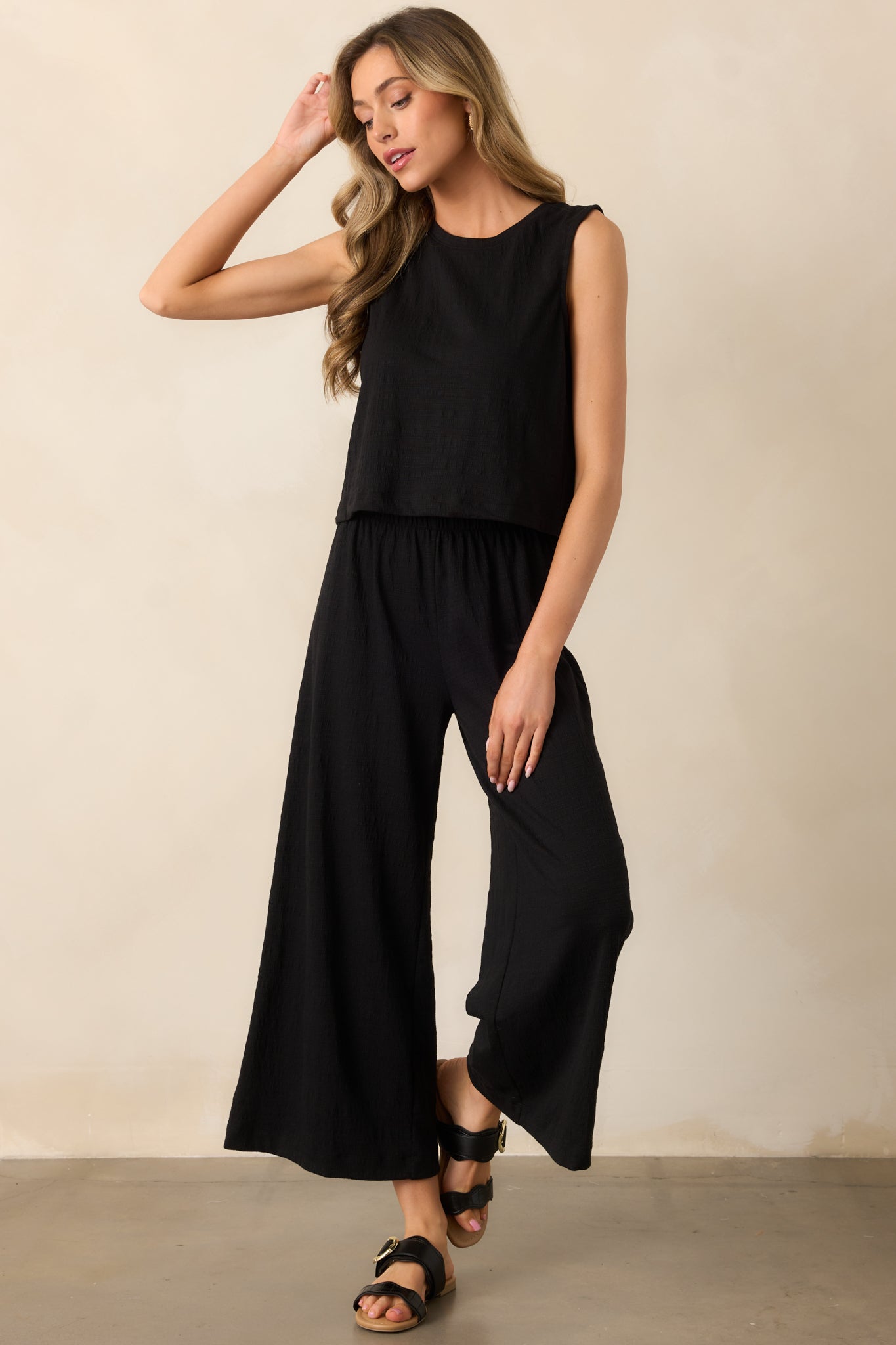 Z Supply Black Sloane Textured Slub Top