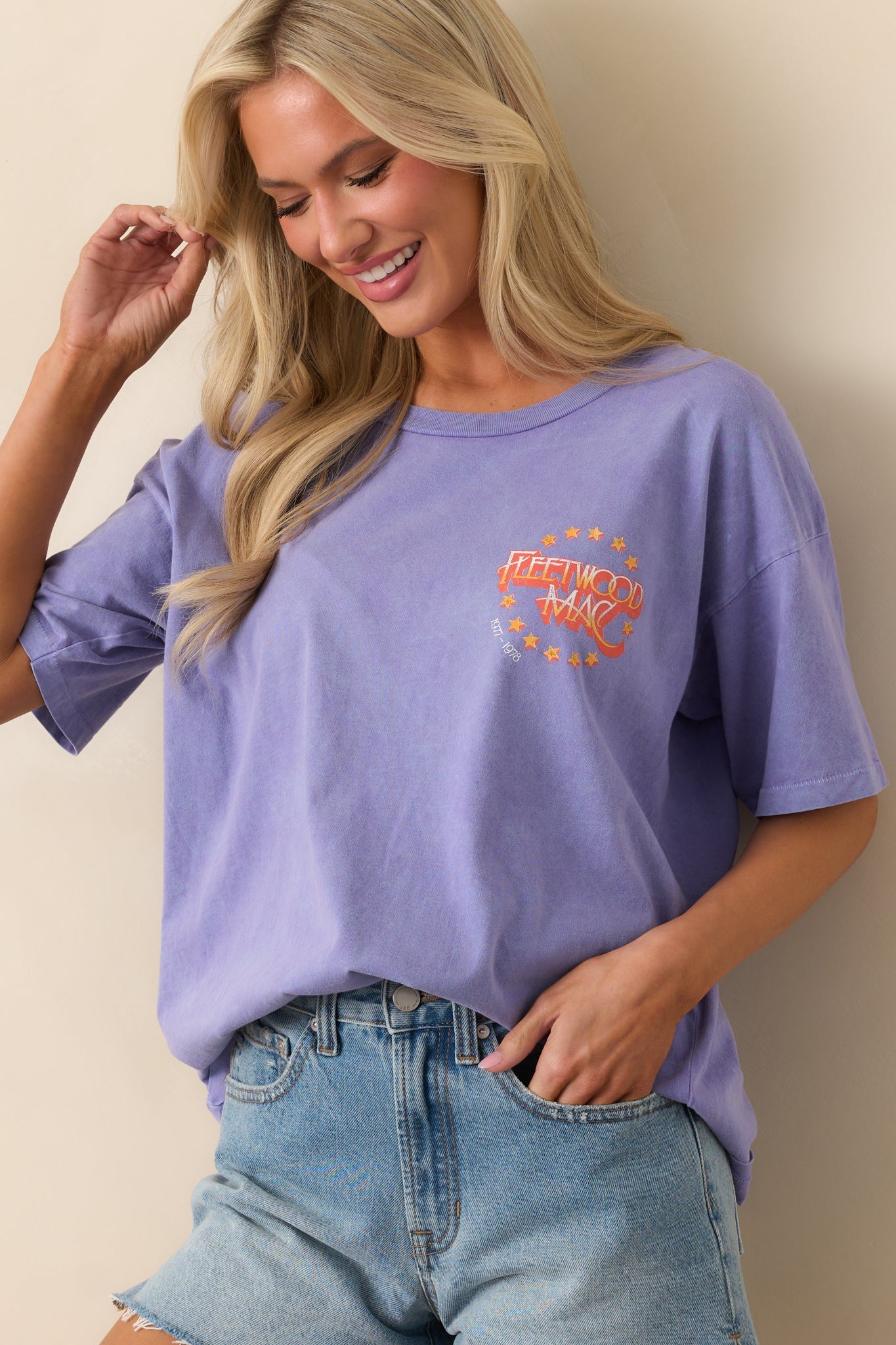 Fleetwood Mac Purple Mist Rumors Tour Merch Tee