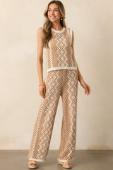Z Supply Natural Loma Crochet Pant