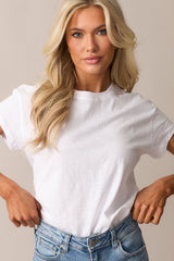 On The Road Again White Cotton Tee