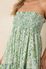 Paradisa Merritt Island Seaglass Green Convertible Cotton Skirt Dress