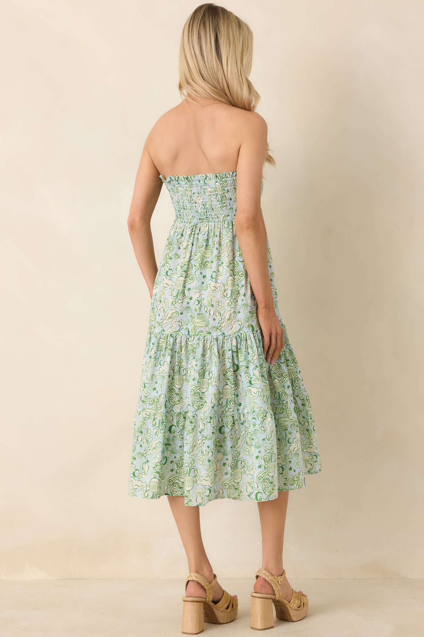 Paradisa Merritt Island Seaglass Green Convertible Cotton Skirt Dress