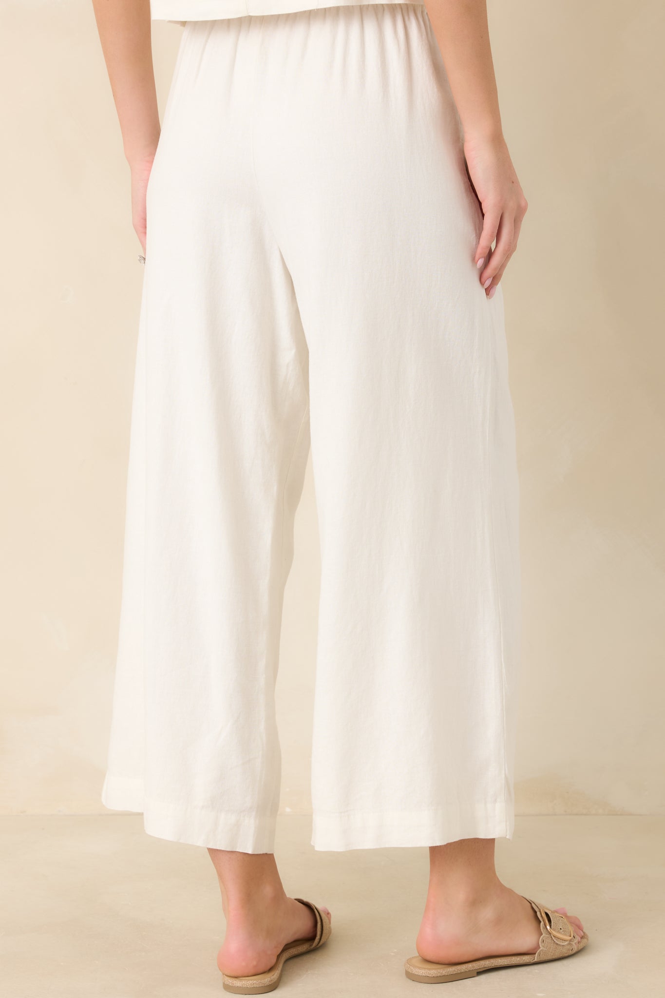 Z Supply White Scout Linen Pants
