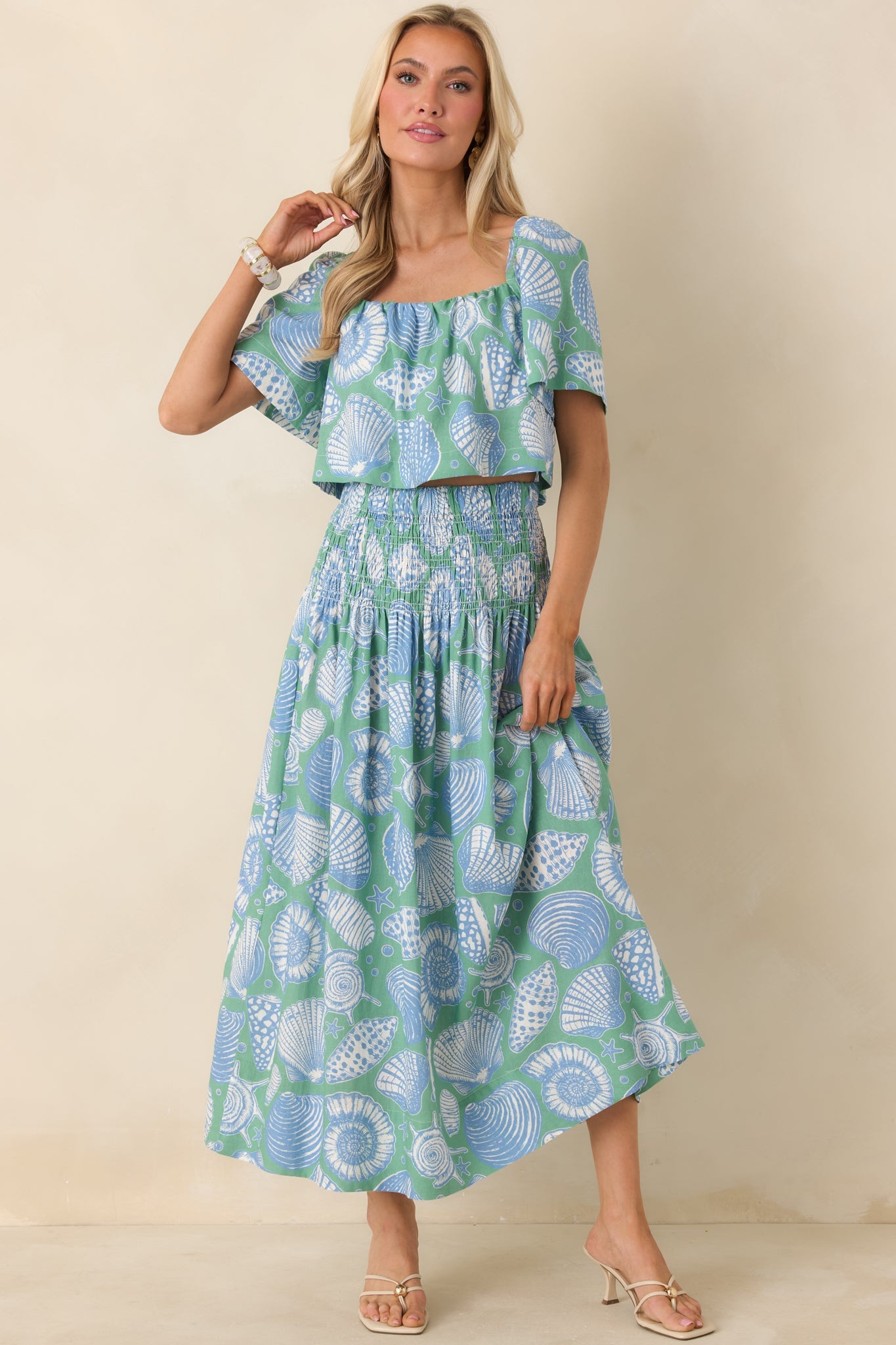 Paradisa Siesta Key Oceana Blue Multi Convertible Skirt Dress