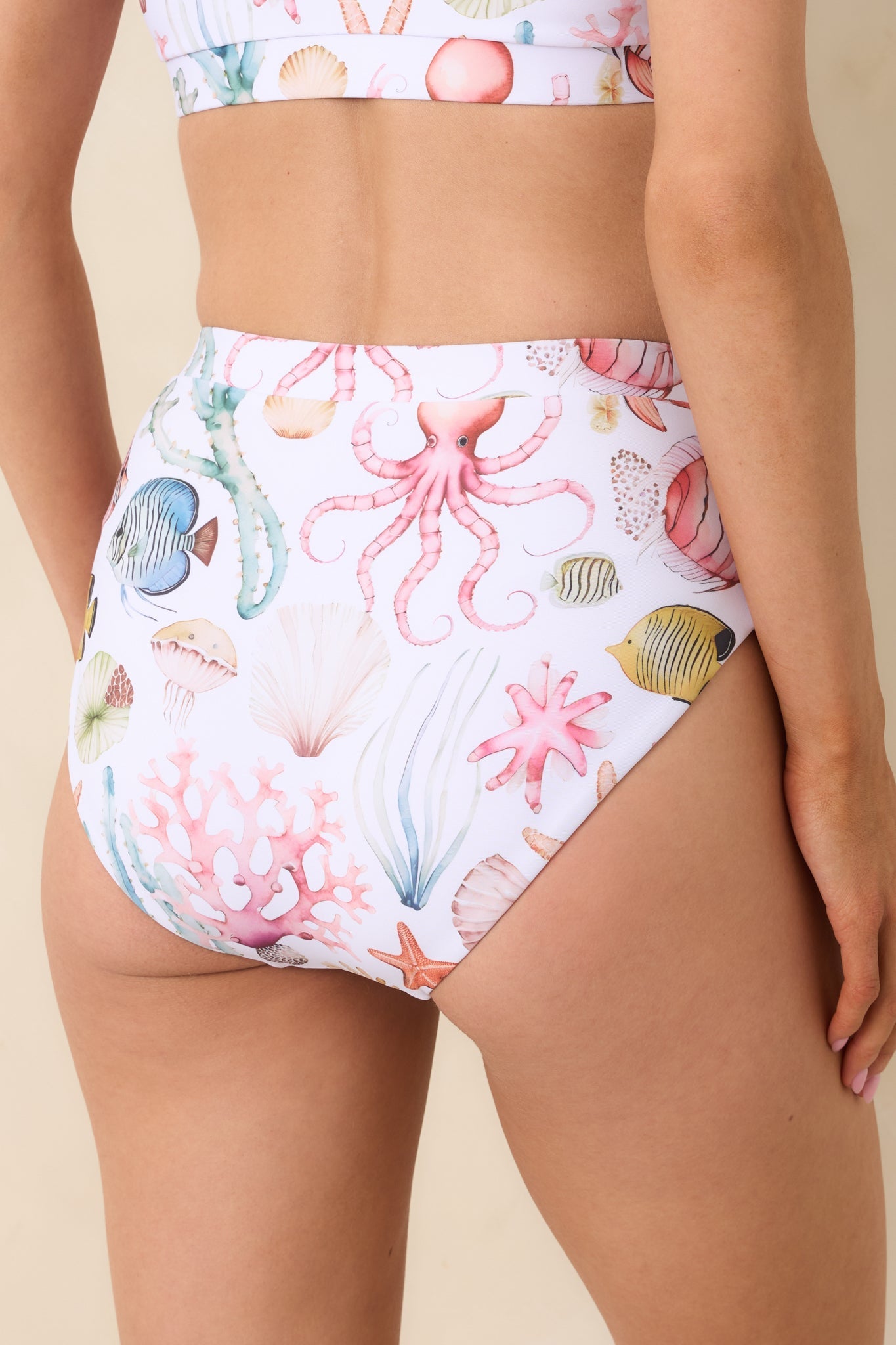 Paradisa Delphina Multi High Waist Bikini Bottoms