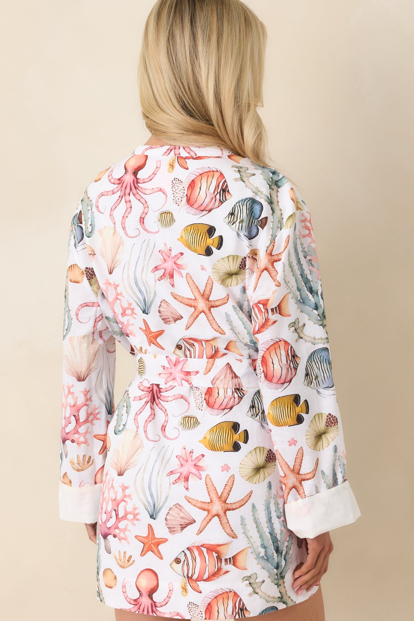 Paradisa Biscayne Bay Multi Cotton Linen Mini Dress