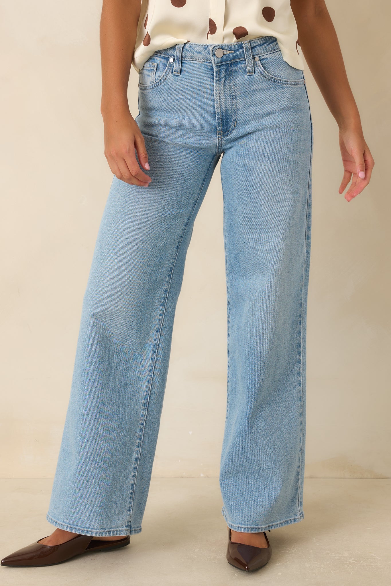 More Than Ever Light Wash Relaxed Straight Leg Jeans