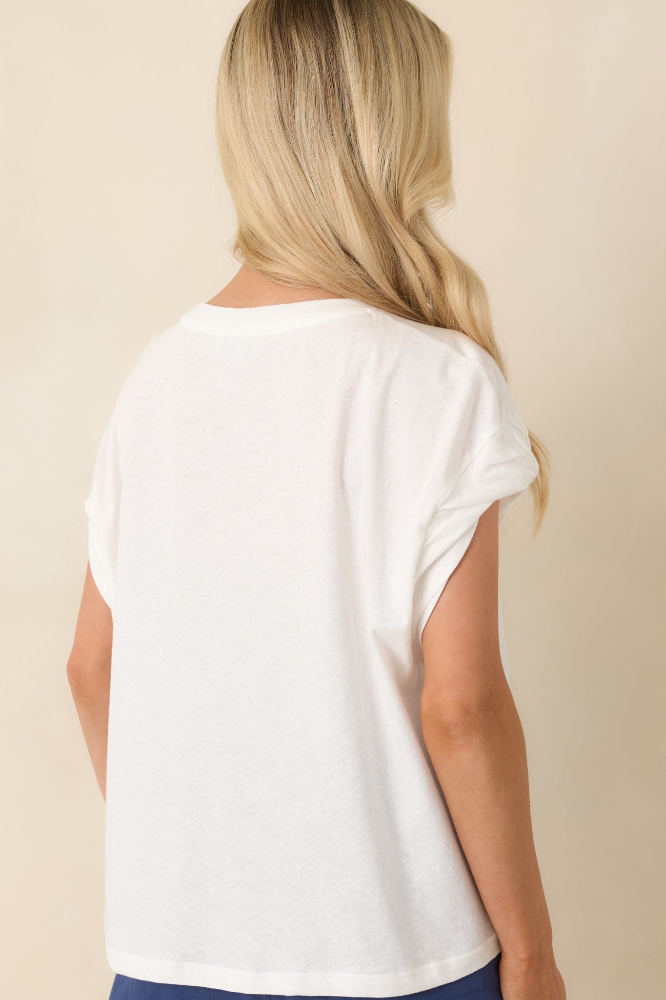 FRNCH Lindos White Cotton Blend T-Shirt