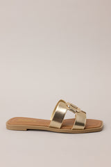 Time After Time Gold Sandals