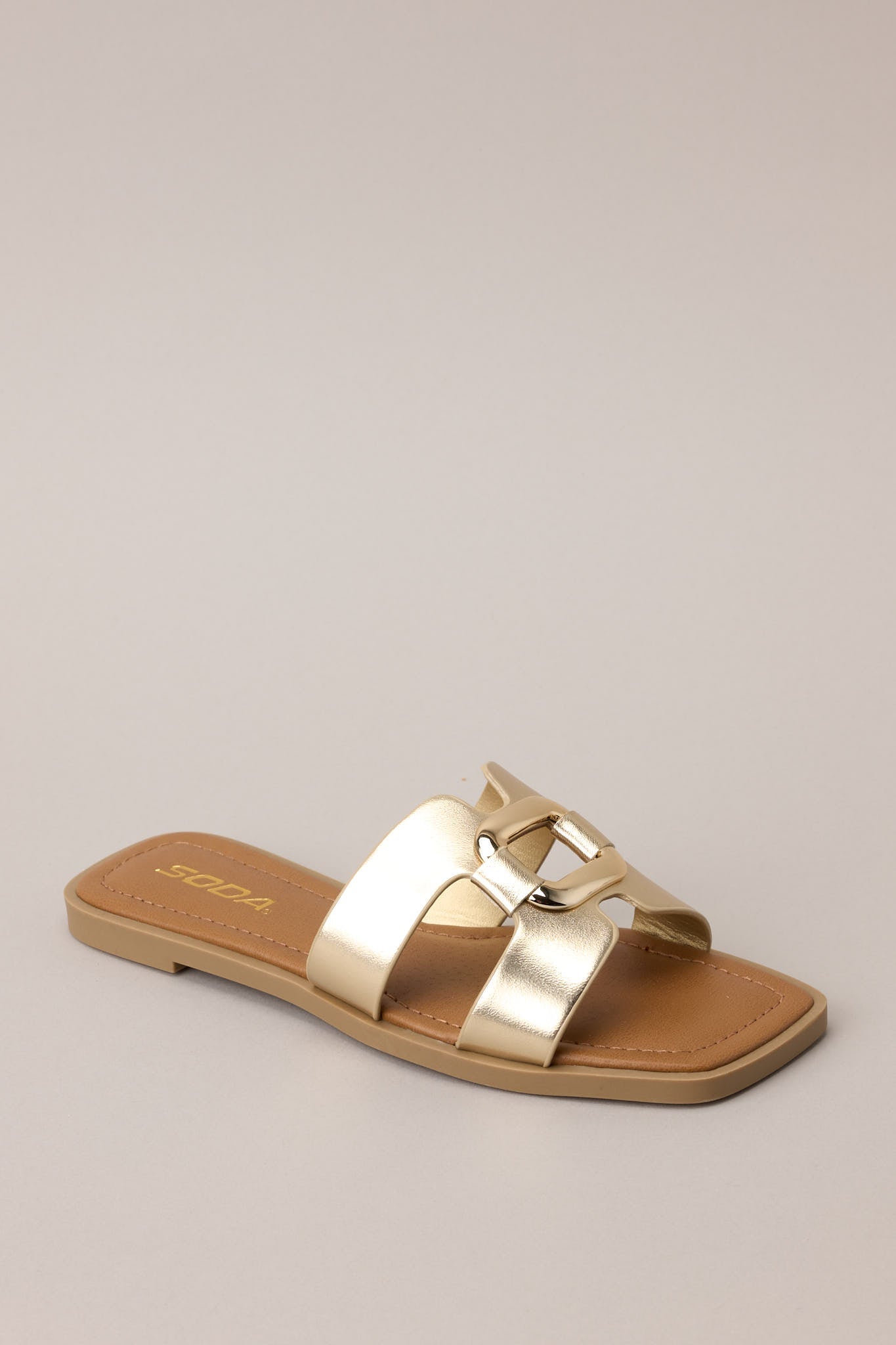 Time After Time Gold Sandals