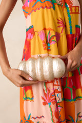 Fallen Halo Champagne Pearlescent Clutch